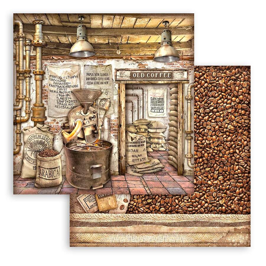 Blocco 10 fogli 30,5 x 30,5 Double face Coffee and Chocolate