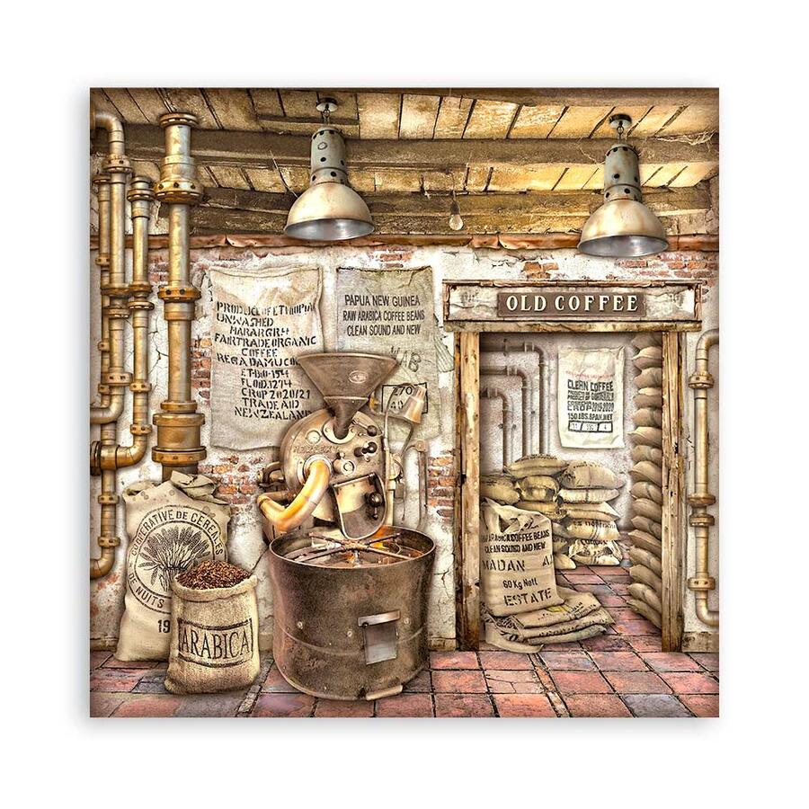 Blocco 10 fogli 30,5 x 30,5 Double face Coffee and Chocolate