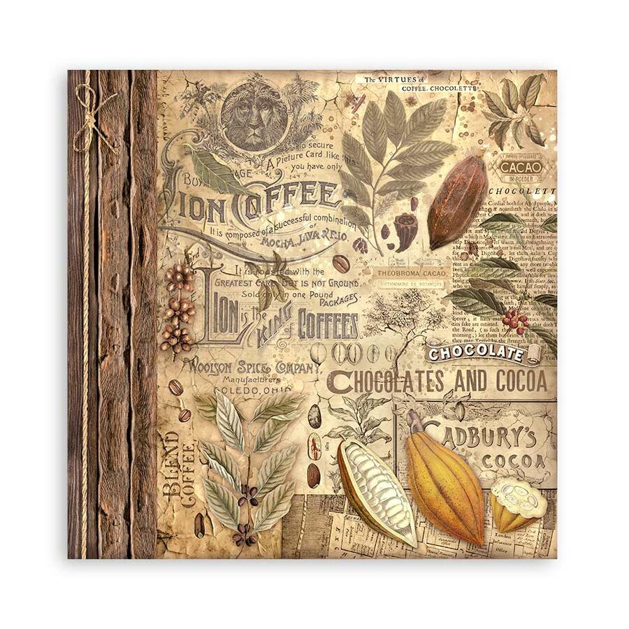 Blocco 10 fogli 30,5 x 30,5 Double face Coffee and Chocolate