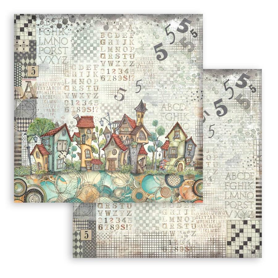Blocco 10 fogli 30,5 x 30,5 Double face Furry Friends