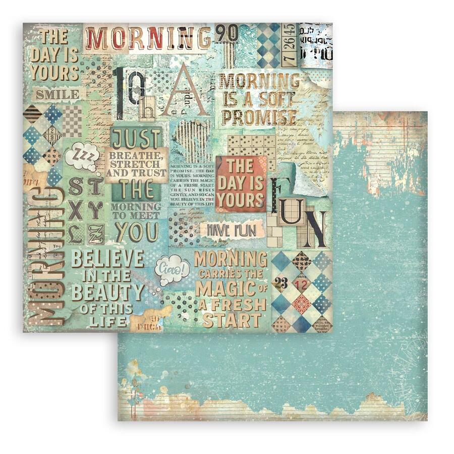 Blocco 10 fogli 30,5 x 30,5 Double face Backgrounds Furry Friends