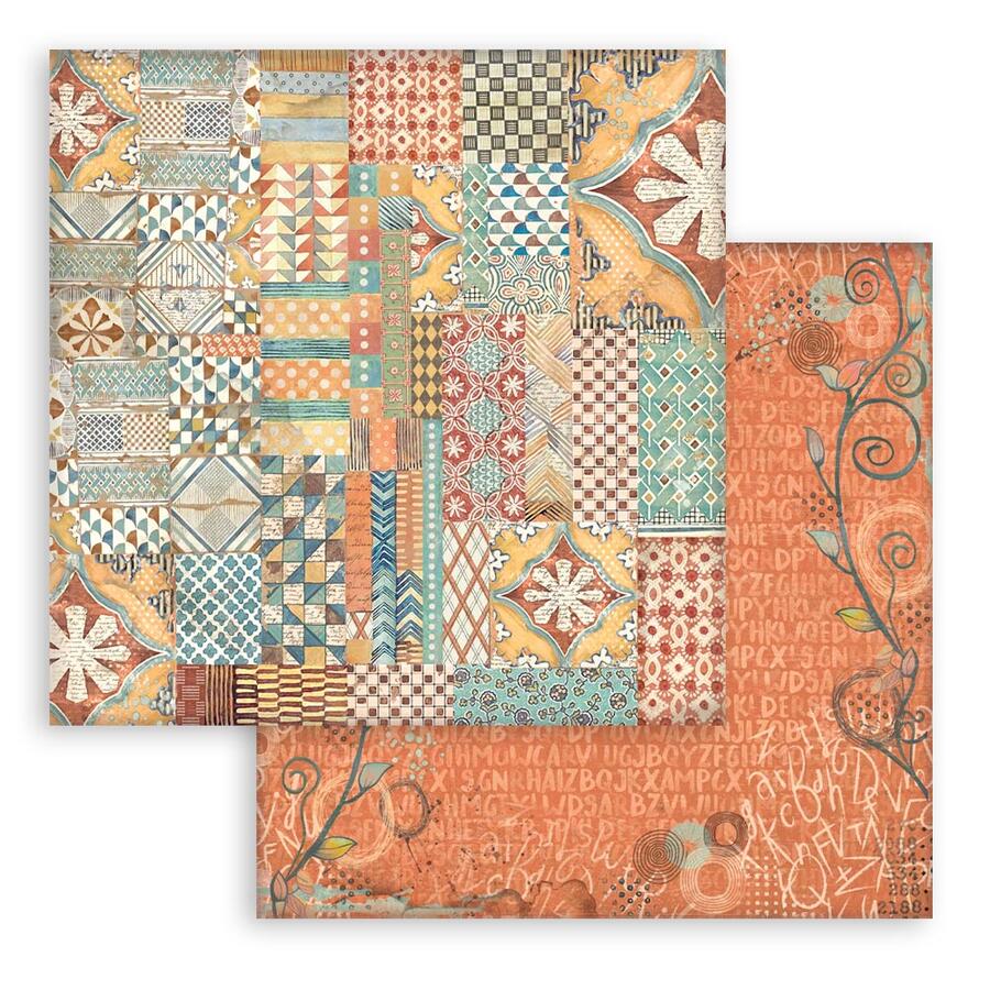 Blocco 10 fogli 30,5 x 30,5 Double face Backgrounds Furry Friends