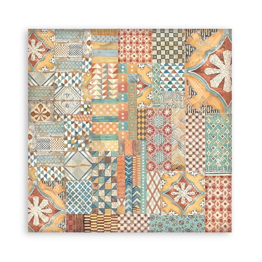 Blocco 10 fogli 30,5 x 30,5 Double face Backgrounds Furry Friends