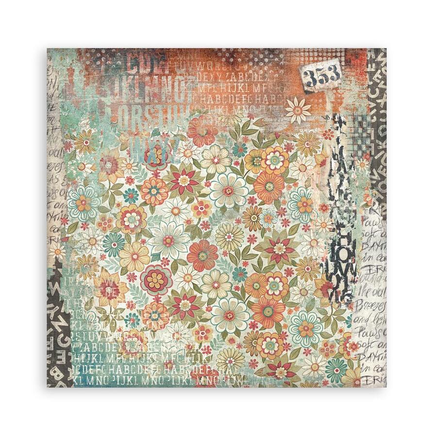 Blocco 10 fogli 30,5 x 30,5 Double face Backgrounds Furry Friends
