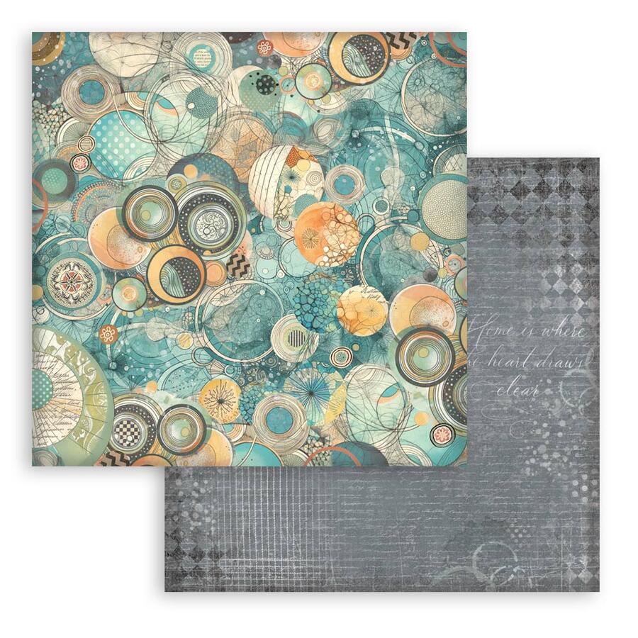 Blocco 10 fogli 30,5 x 30,5 Double face Backgrounds Furry Friends
