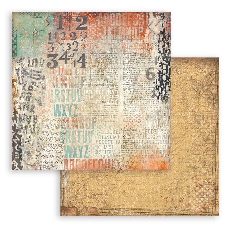 Blocco 10 fogli 30,5 x 30,5 Double face Backgrounds Furry Friends