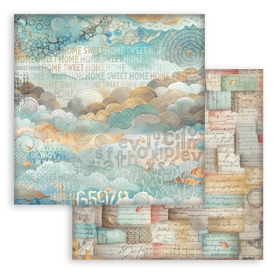 Blocco 10 fogli 30,5 x 30,5 Double face Backgrounds Furry Friends
