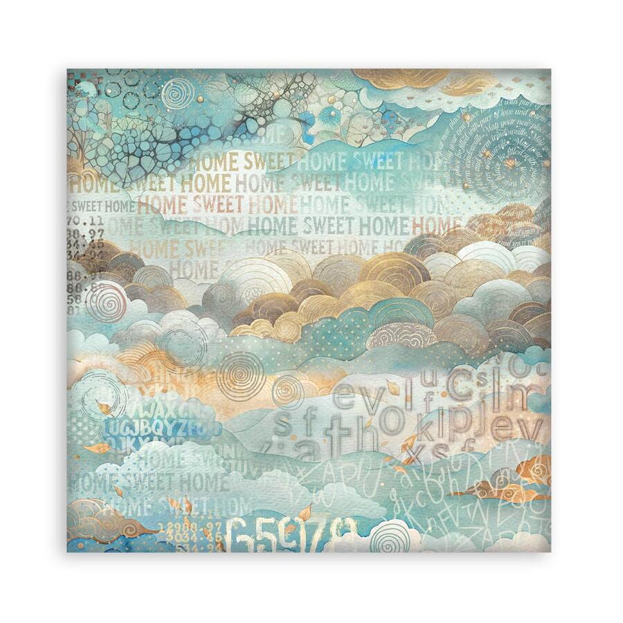 Blocco 10 fogli 30,5 x 30,5 Double face Backgrounds Furry Friends