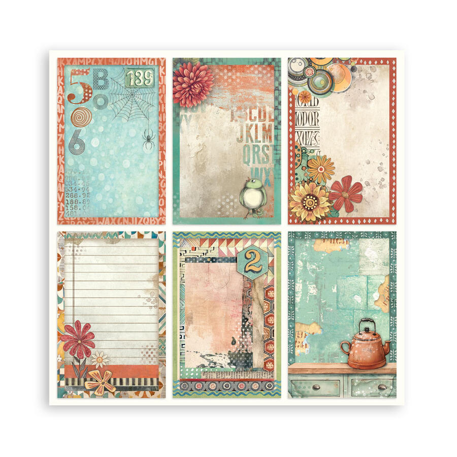 Blocco 10 fogli 20,3 x 20,3 Double face Furry friends