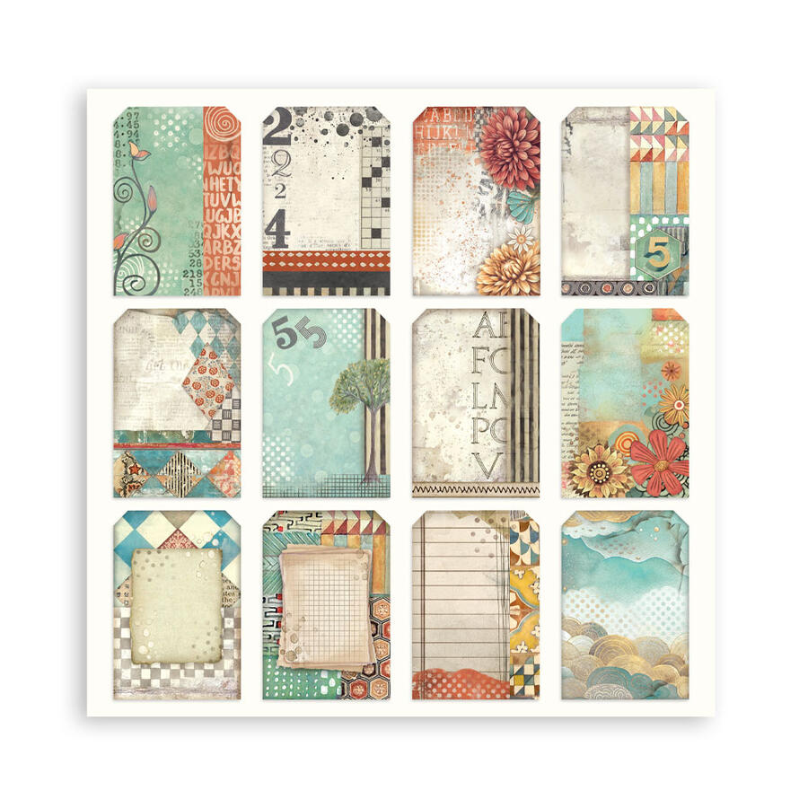 Blocco 10 fogli 20,3 x 20,3 Double face Furry friends