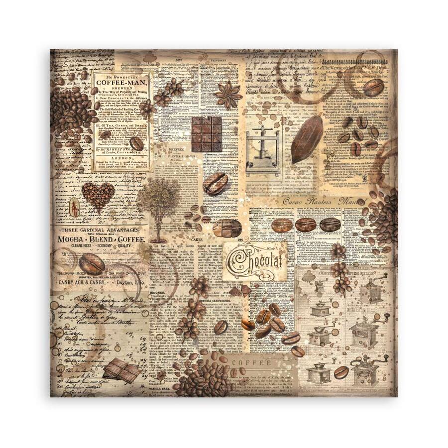 Blocco 22 fogli Single face Coffee and Chocolate 