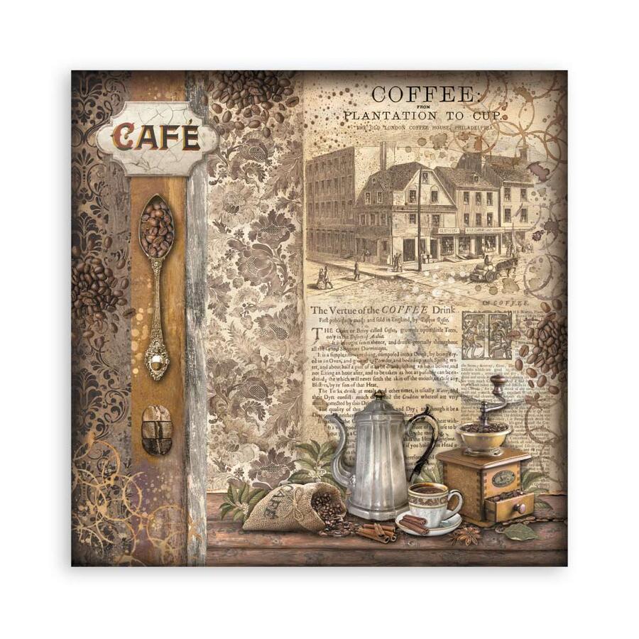 Blocco 22 fogli Single face Coffee and Chocolate 