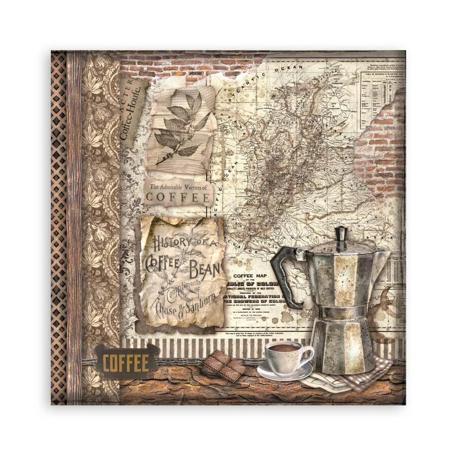 Blocco 22 fogli Single face Coffee and Chocolate 
