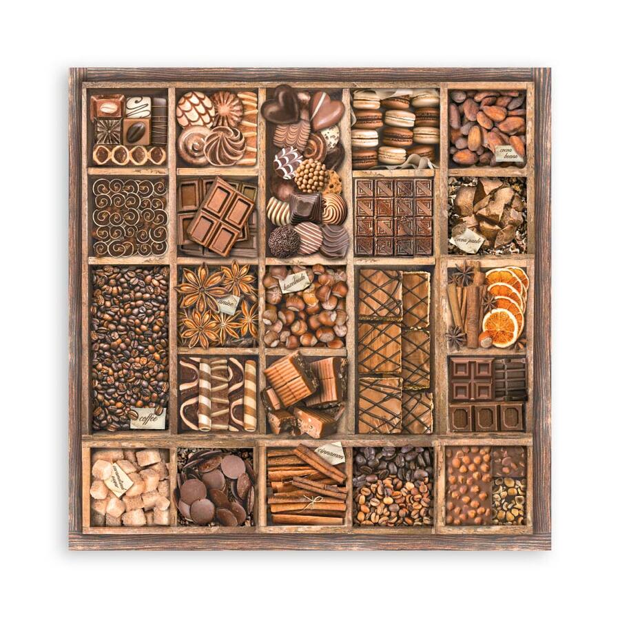 Blocco 22 fogli Single face Coffee and Chocolate 