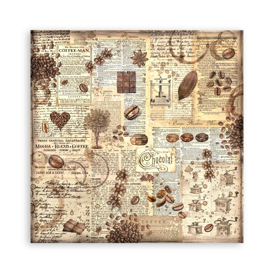 Blocco 22 fogli Single face Coffee and Chocolate 