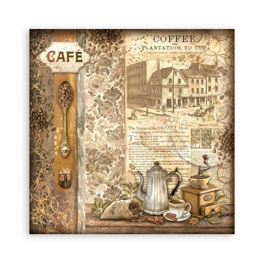 Blocco 22 fogli Single face Coffee and Chocolate 