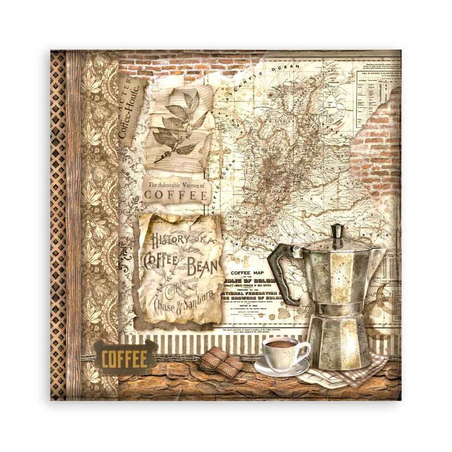 Blocco 22 fogli Single face Coffee and Chocolate 