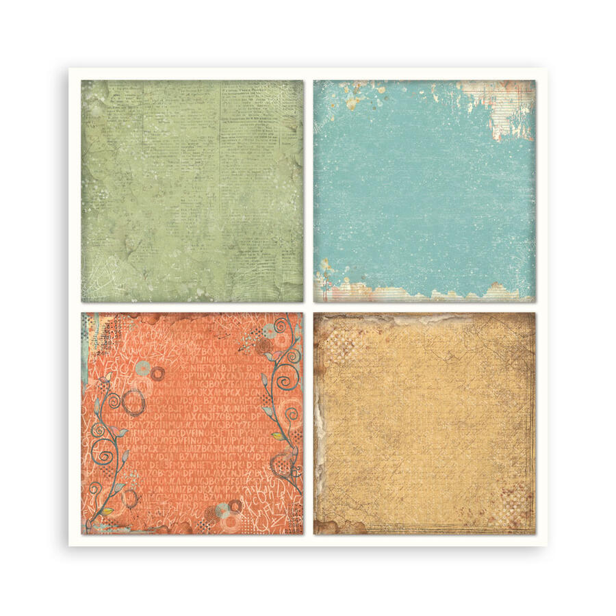 Blocco 22 fogli 20,3 x 20,3 Single Face Furry Friends