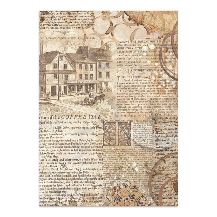 Junk journal stickers, cut-outs, backgrounds Coffee and Chocolate