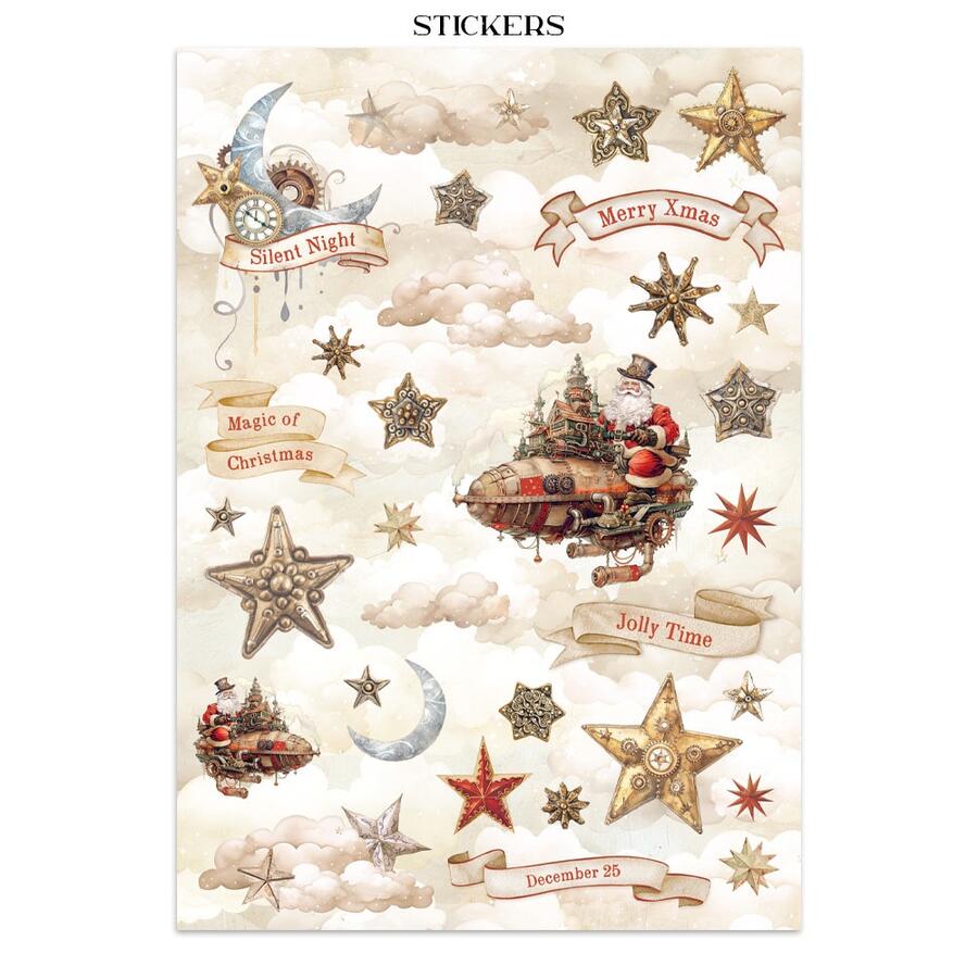 Junk Journal stickers, cut-outs, backgrounds Gear up for Christmas