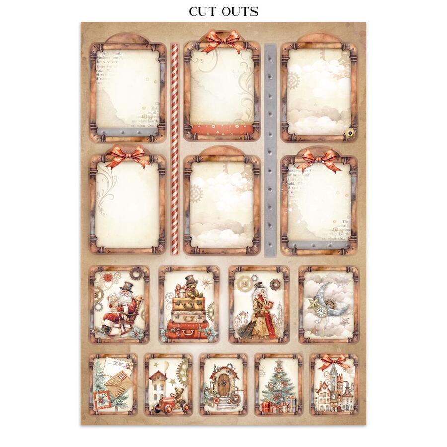 Junk Journal stickers, cut-outs, backgrounds Gear up for Christmas