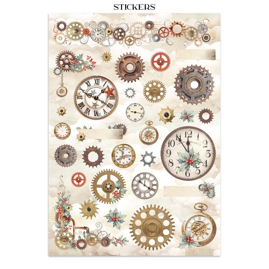 Junk Journal stickers, cut-outs, backgrounds Gear up for Christmas
