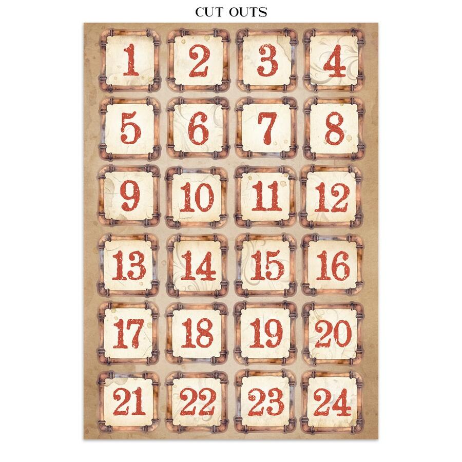 Junk Journal stickers, cut-outs, backgrounds Gear up for Christmas