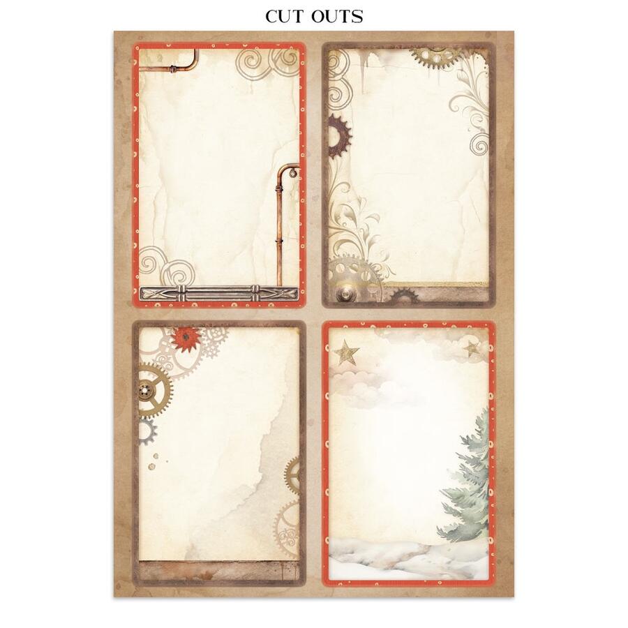 Junk Journal stickers, cut-outs, backgrounds Gear up for Christmas