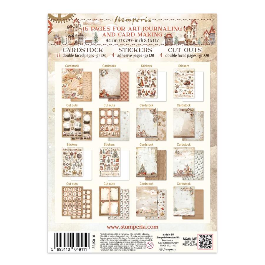 Junk Journal stickers, cut-outs, backgrounds Gear up for Christmas