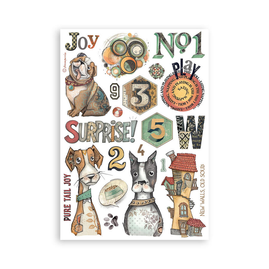 Washi Pad 8 sheets A5 Furry Friends