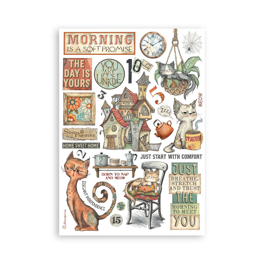 Washi Pad 8 sheets A5 Furry Friends