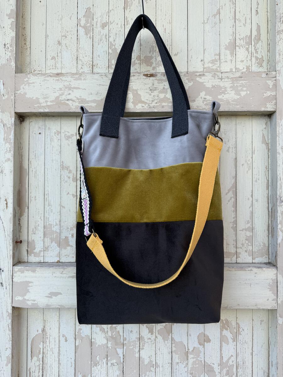 Borsa tre velluti 
