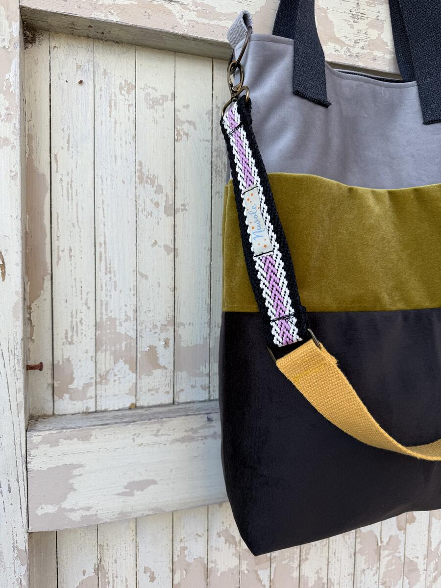 Borsa tre velluti 