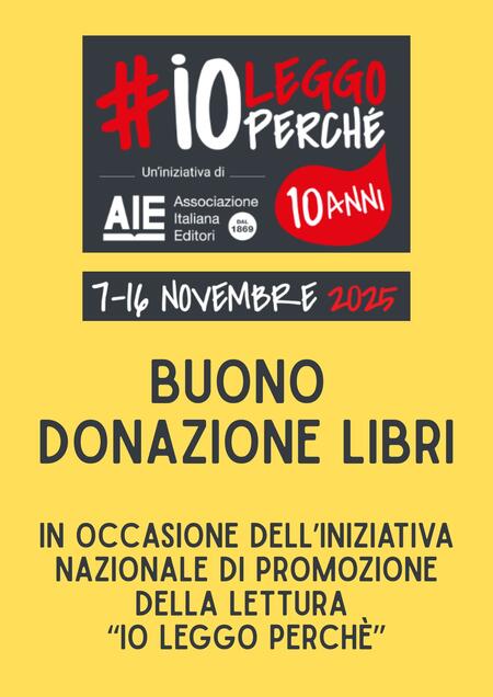 DONAZIONE - IO LEGGO PERCHÈ