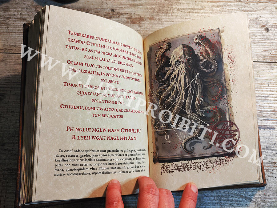 OFFER - 20% : NECRONOMICON -The mysterious and blasphemous manuscript of the mad arab Abdul Al Hazred, born from the mind of H.P. Lovecraft