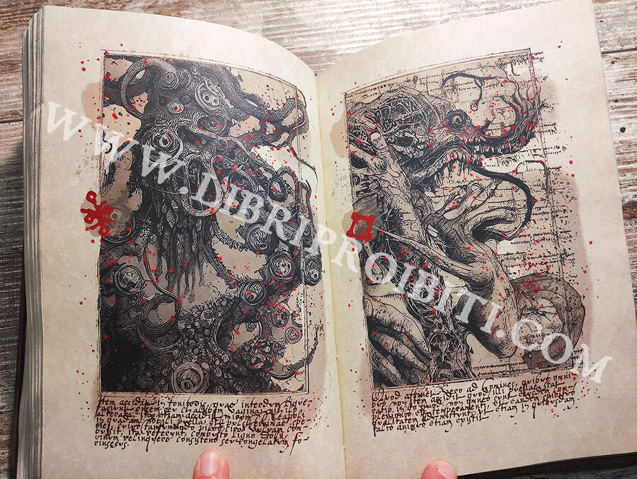 OFFER - 20% : NECRONOMICON -The mysterious and blasphemous manuscript of the mad arab Abdul Al Hazred, born from the mind of H.P. Lovecraft