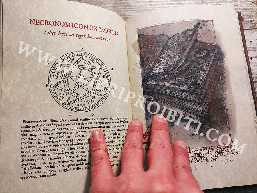 OFFER - 20% : NECRONOMICON -The mysterious and blasphemous manuscript of the mad arab Abdul Al Hazred, born from the mind of H.P. Lovecraft