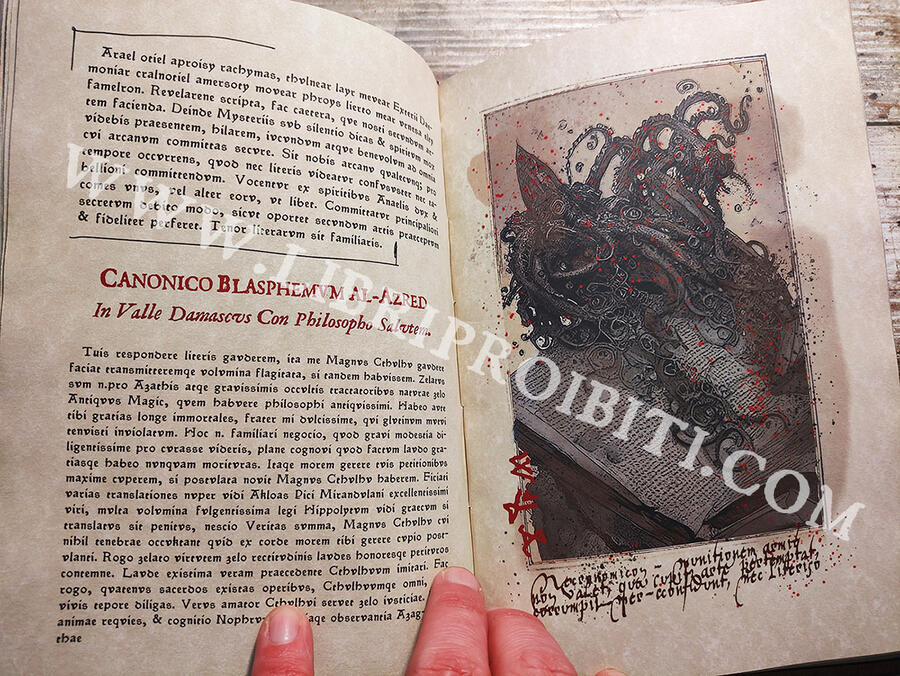 OFFER - 20% : NECRONOMICON -The mysterious and blasphemous manuscript of the mad arab Abdul Al Hazred, born from the mind of H.P. Lovecraft