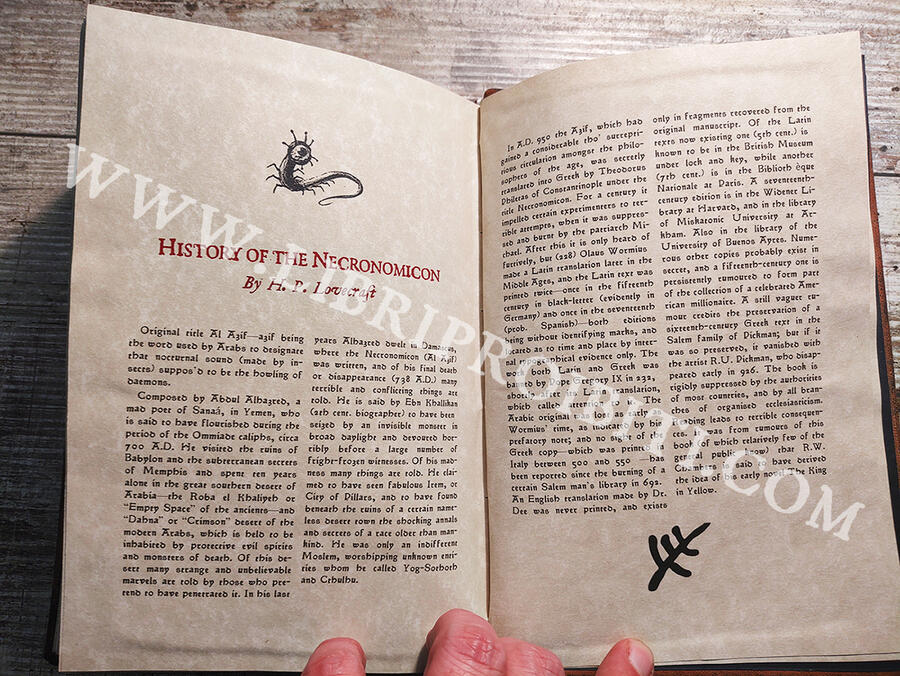 OFFER - 20% : NECRONOMICON -The mysterious and blasphemous manuscript of the mad arab Abdul Al Hazred, born from the mind of H.P. Lovecraft