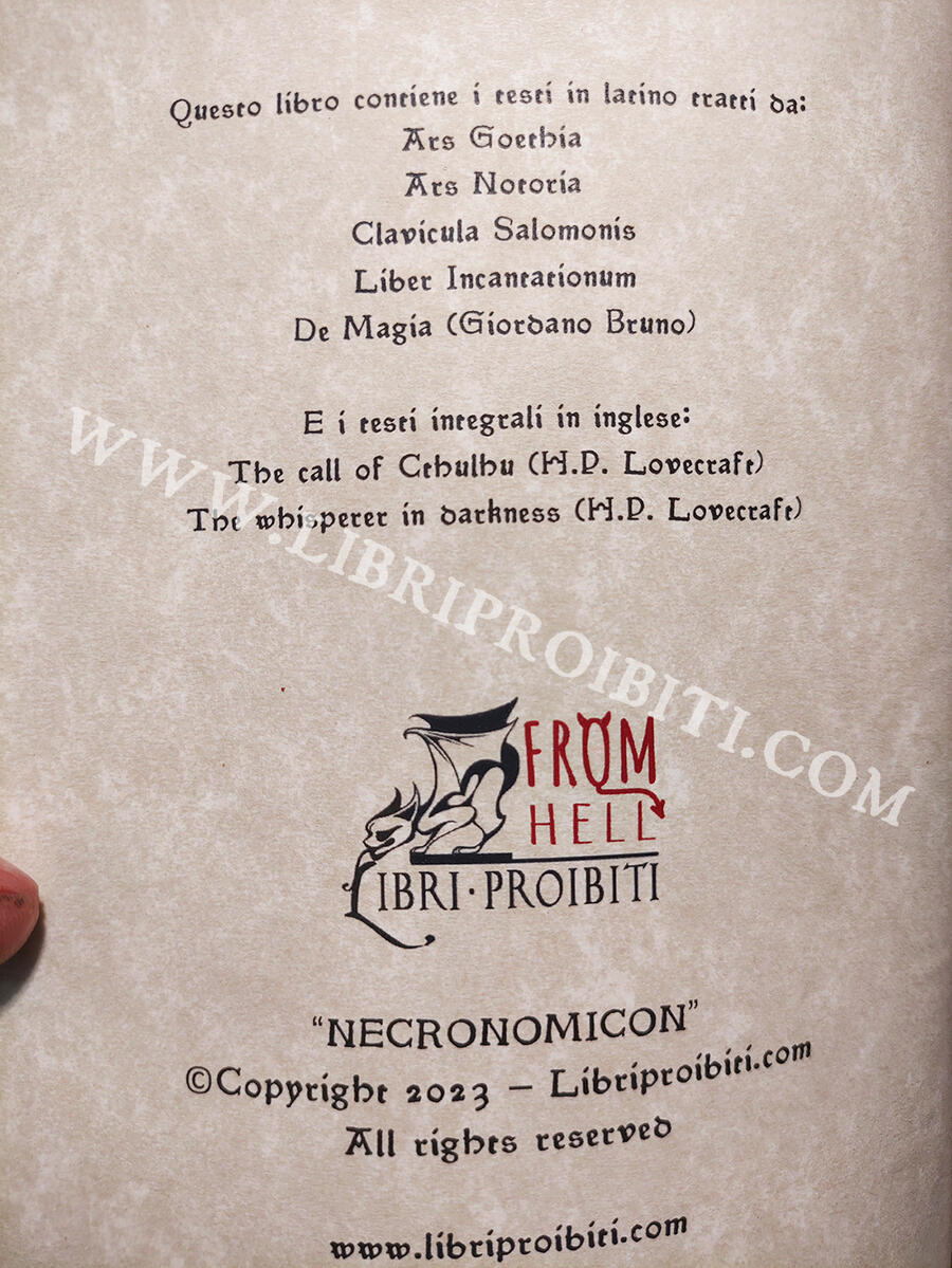 OFFER - 20% : NECRONOMICON -The mysterious and blasphemous manuscript of the mad arab Abdul Al Hazred, born from the mind of H.P. Lovecraft
