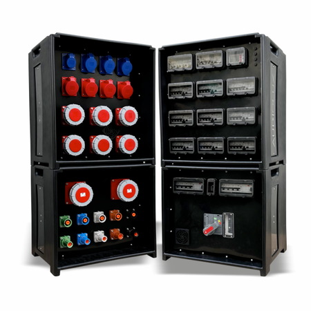 Quadro di distribuzione principale 400A in cassa chiusa CU-CIN 4-5D/2F