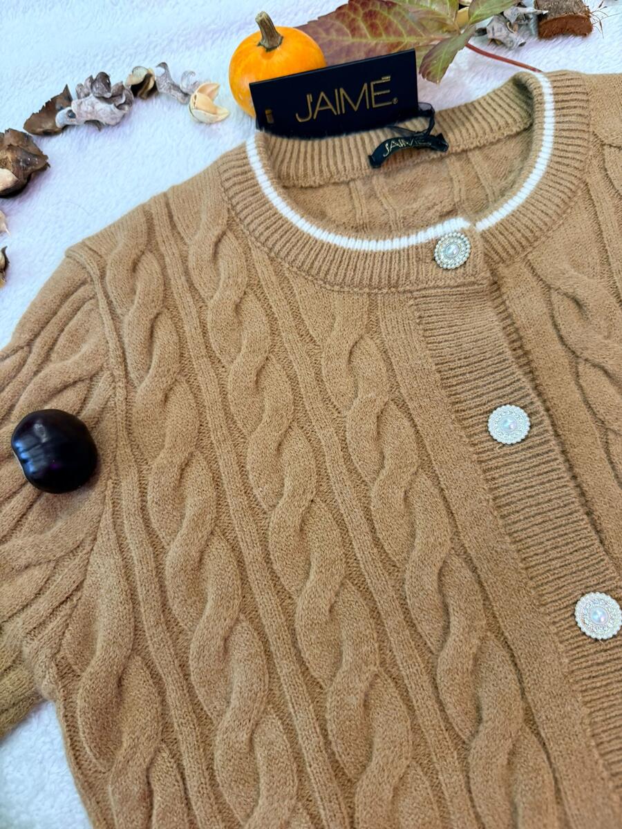 CARDIGAN CAMEL  J'AIME'