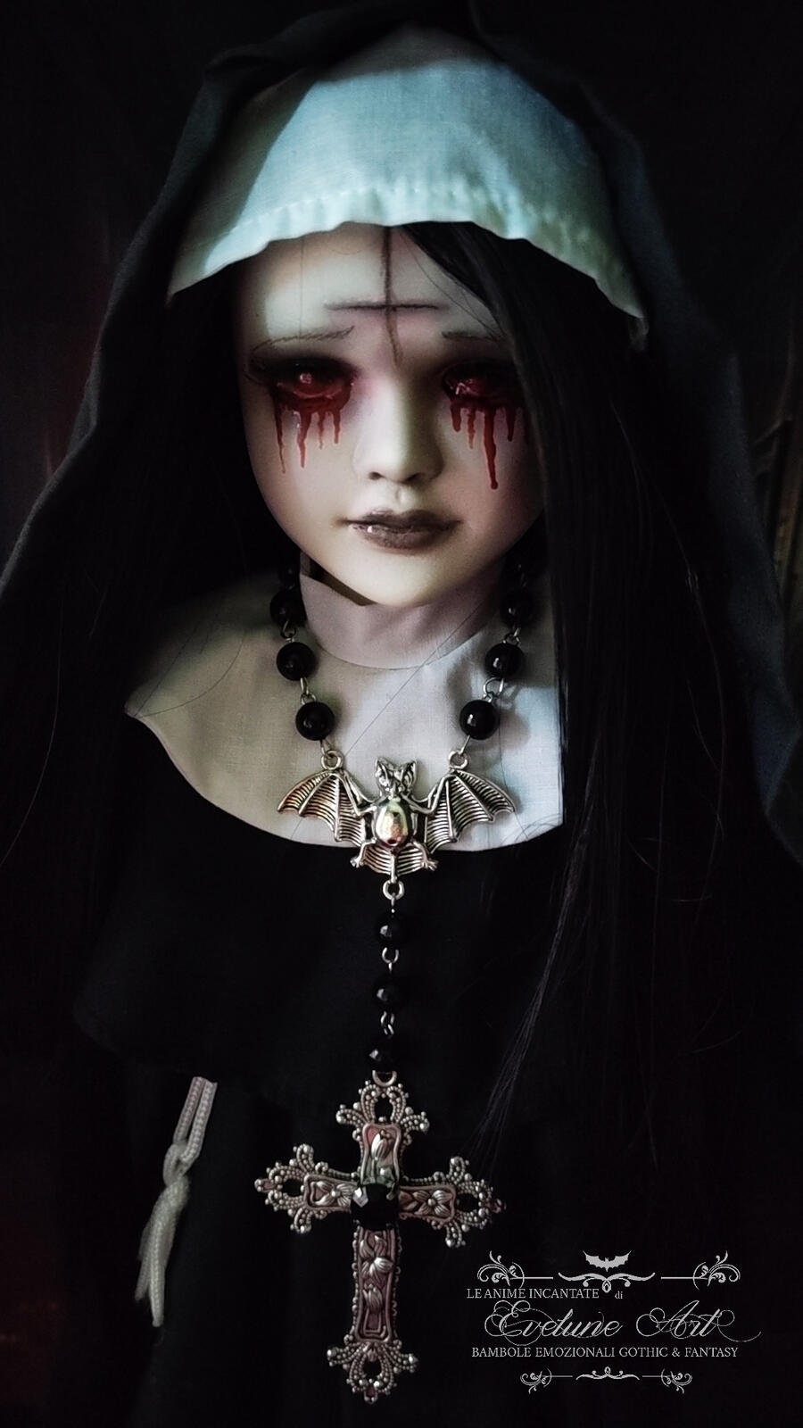 Suor Lacrimosa  - Bambola Suora fatta a mano
