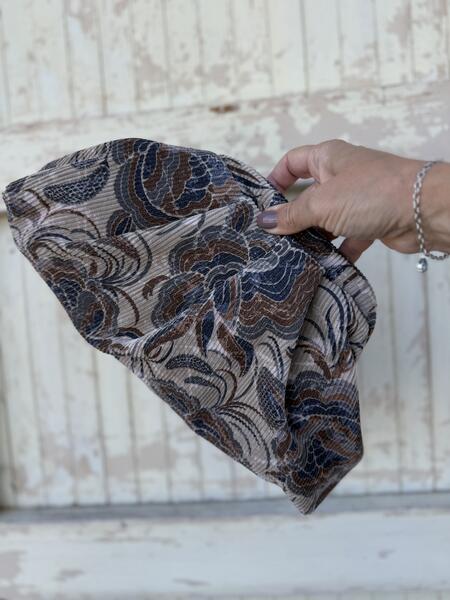 Soft bag fiori beige