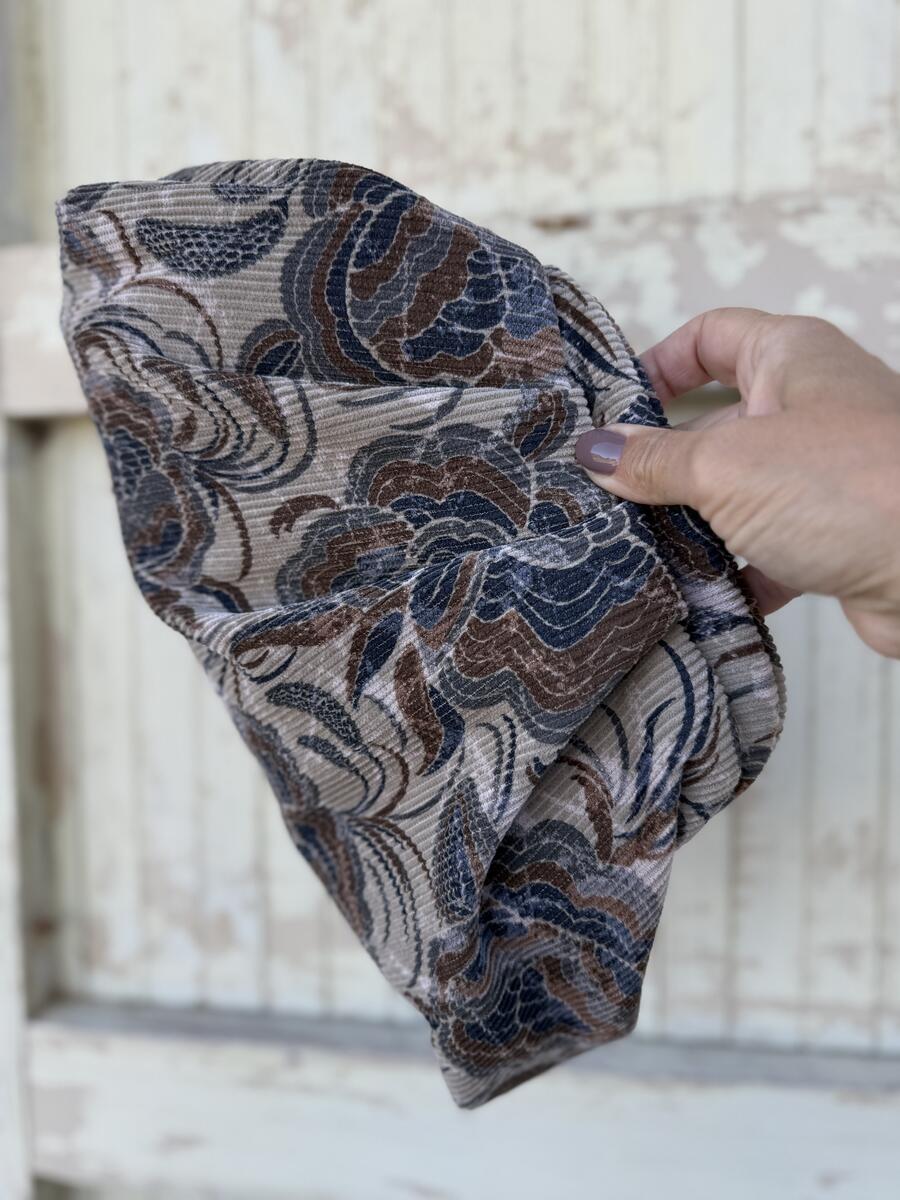 Soft bag fiori beige