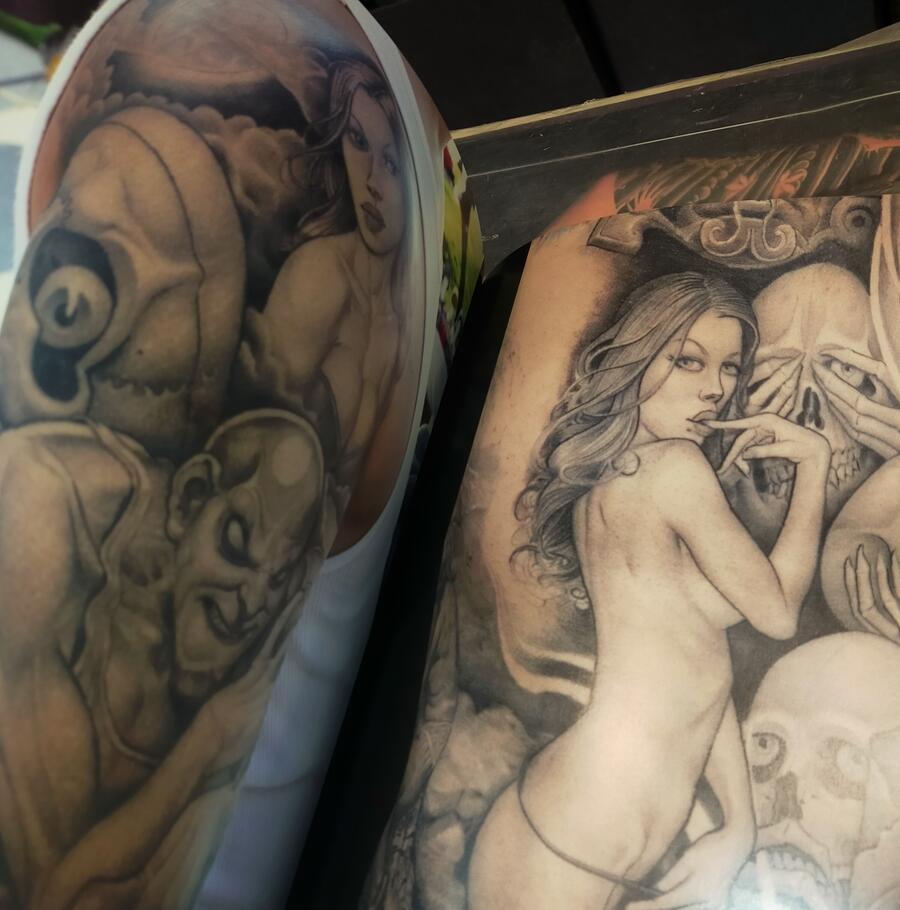 Black & Grey Tattoo 1