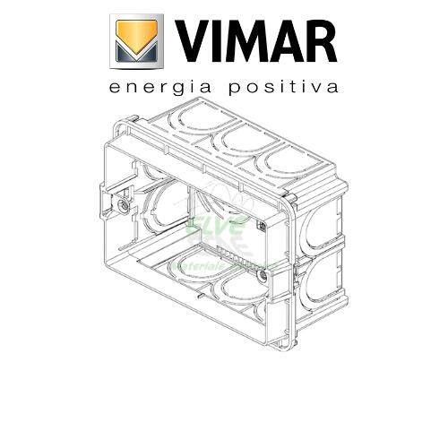 VIMAR - V71303 Scatola incasso rettangolare 3M azzurro