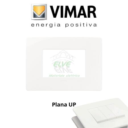 VIMAR - 14653U.01 PLANA UP Placca 3 moduli bianco