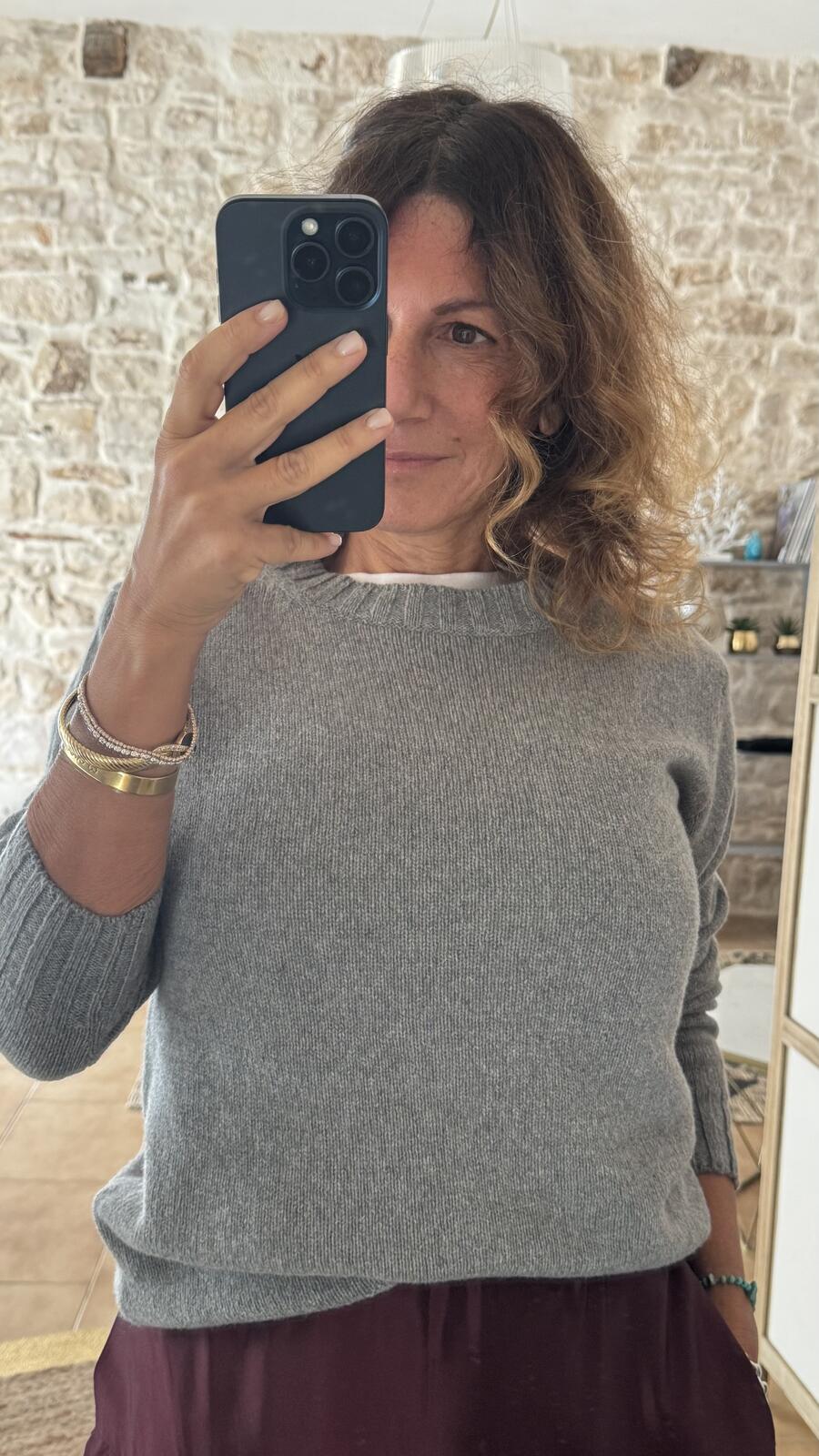 Pullover Puro cashmere Grey