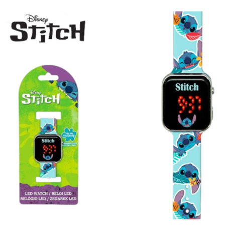 DISNEY STITCH OROLOGIO LED (Confezione da 2 pezzi) 